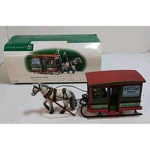 Department 56 Dairy Delivery Sleigh New England Village 56622  READ Retired VTG